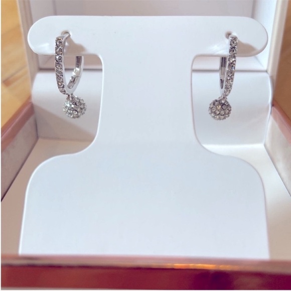 Sparkly hoop earrings New in box - Picture 1 of 8